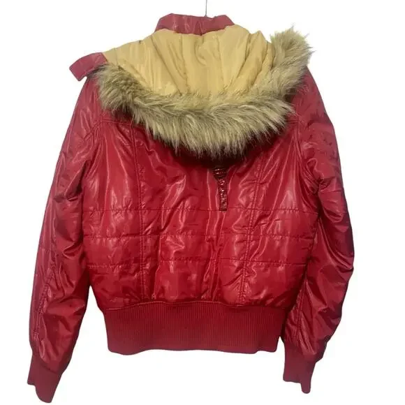 ジャケット・アウター PEPE JEANS n-2B type down jacket y2k 迷彩 短丈 リバーシブル パーカー ファー ジャケット n2b y2k